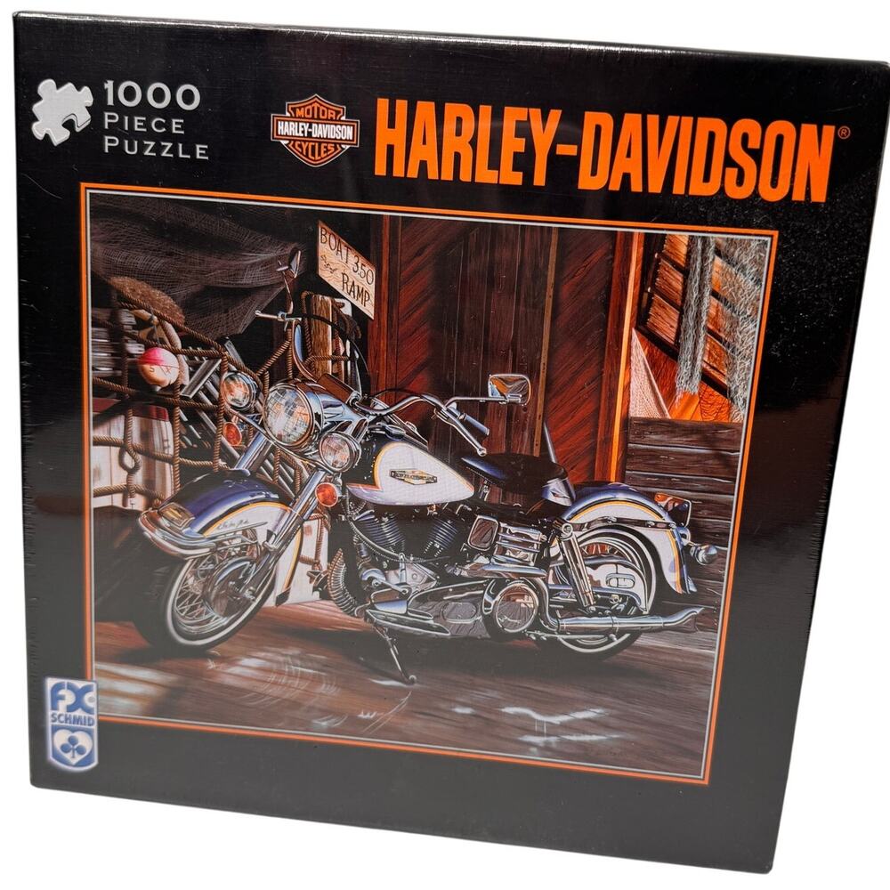 Harley Davidson 2006 H-D 1000 Jigsaw Puzzle Catch of the Day Scott Jacobs NEW